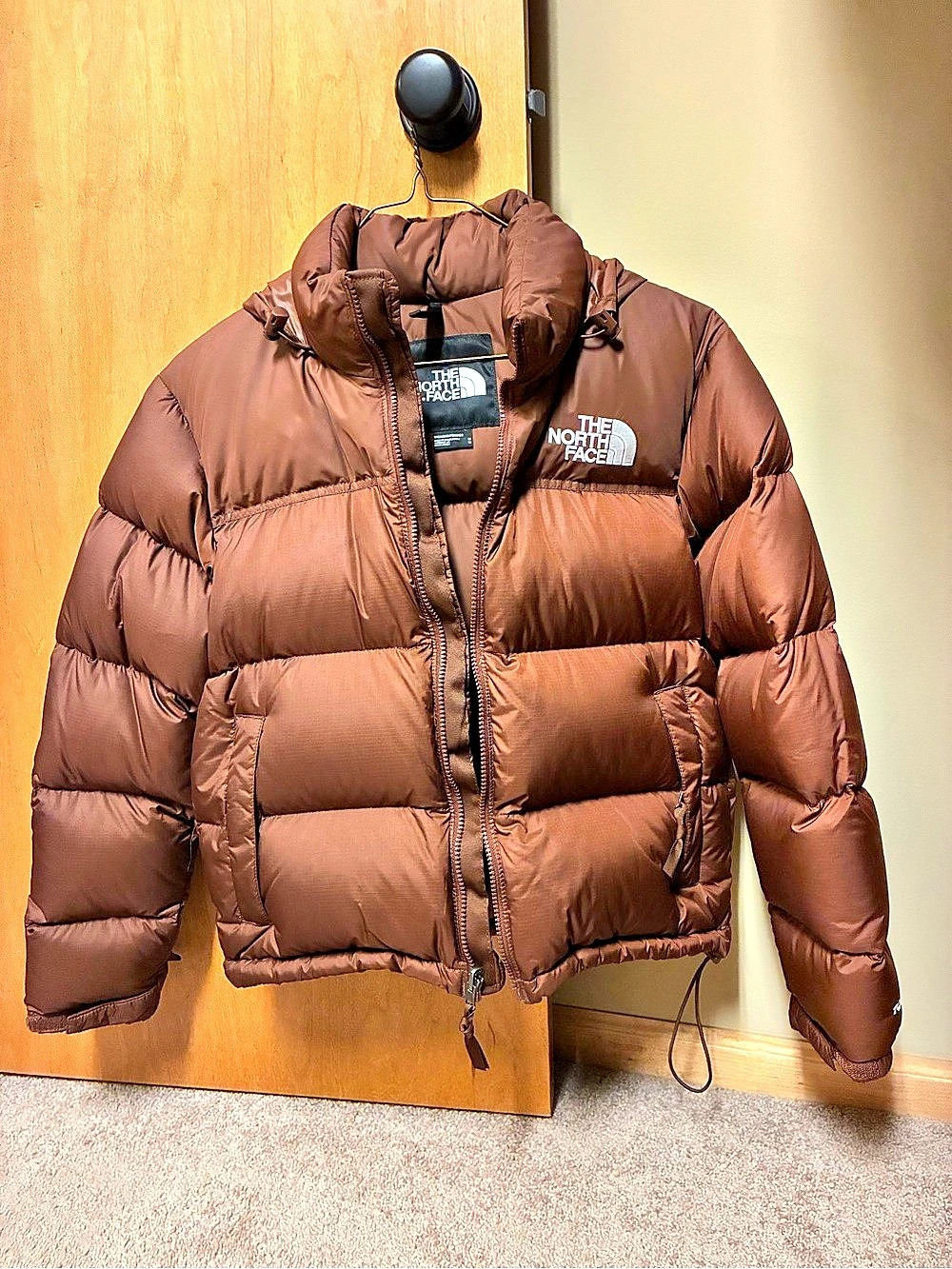 The North Face Nuptse Down Jacket Brown Puffer